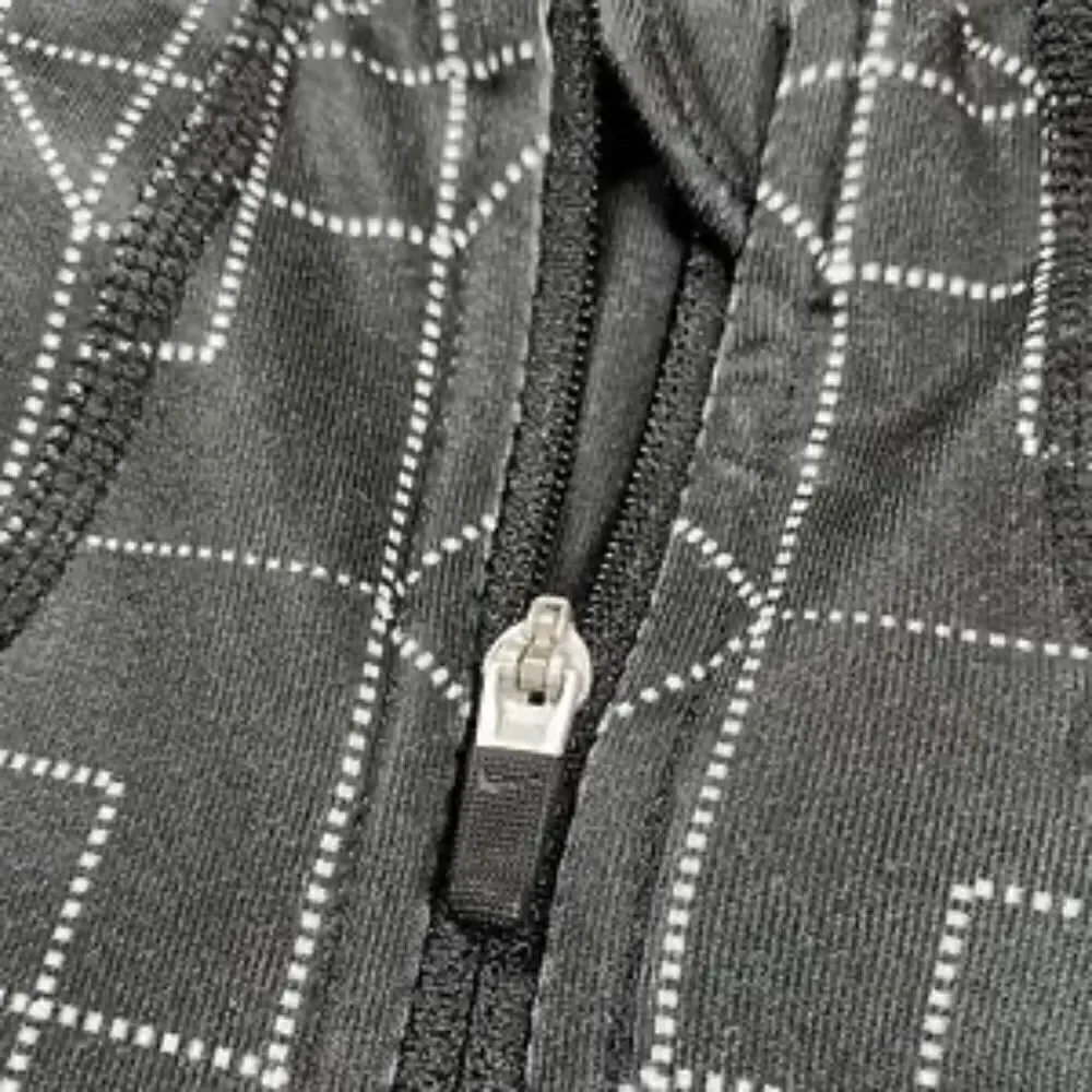 NIKE Pro Dri-FIT Black and Neon Yellow Half Zip Pullover Training Top - Picture 3 of 7